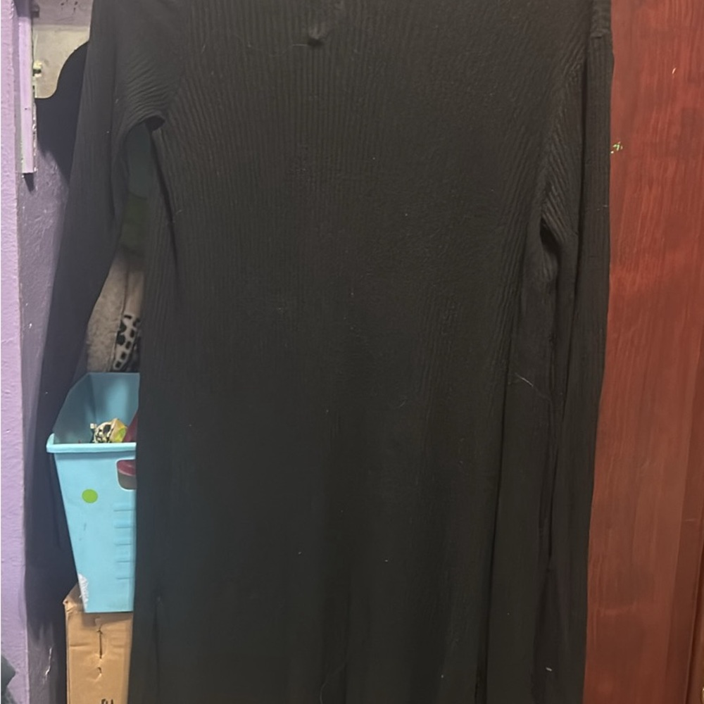 black cardigan
